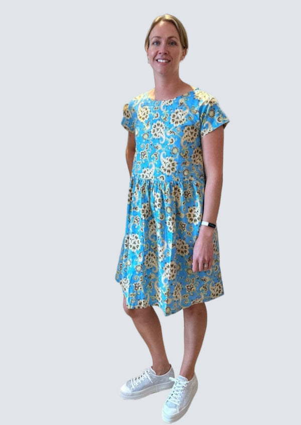 Baby Dress | Paisley Blue - Honeysuckle Beach - Coco Blue