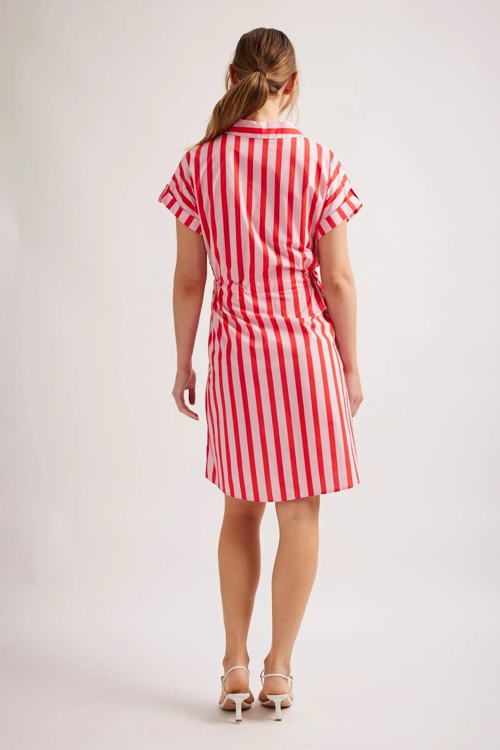 Mila Dress | Pink Parasol Stripe - Alessandra - Coco Blue
