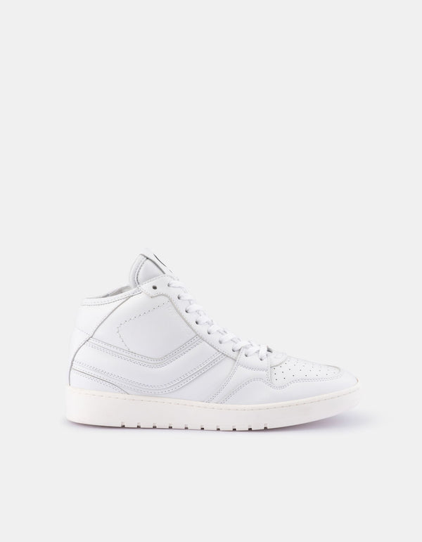 Verona Sneakers | White Leather - DOF Studios - Coco Blue