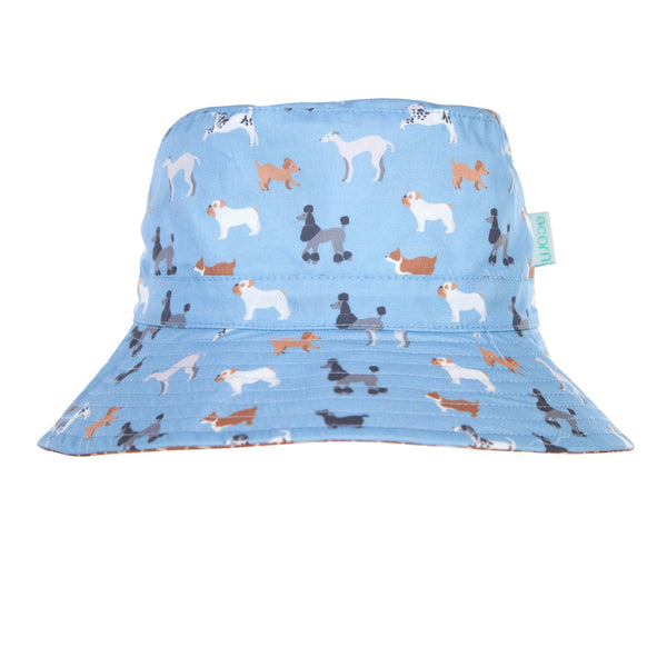 Wide Brim Bucket Hat | Central Park Doggies - Acorn Kids - Coco Blue
