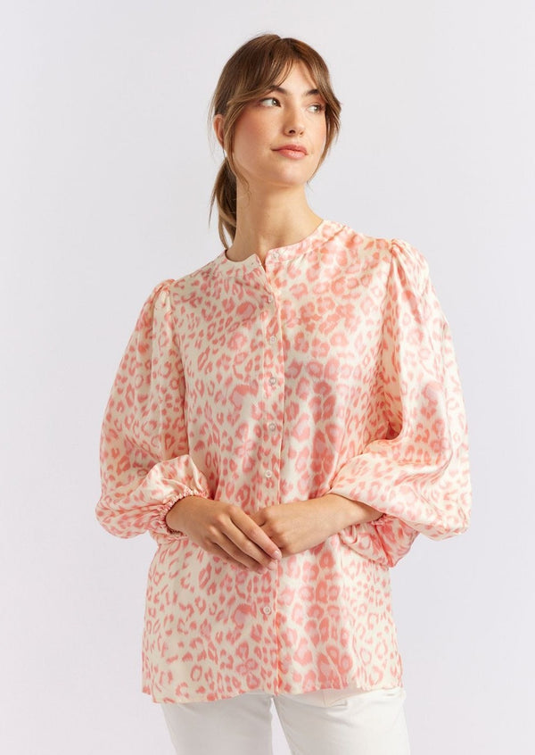 Magnonlia Shirt | Pink Animal Print - Alessandra - Coco Blue