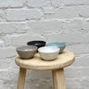 12cm Ceramic Bowl | White - Flax - Coco Blue