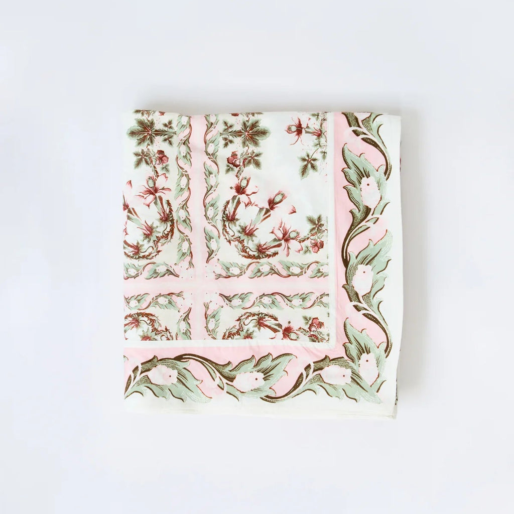 Floral patterned product on a white background