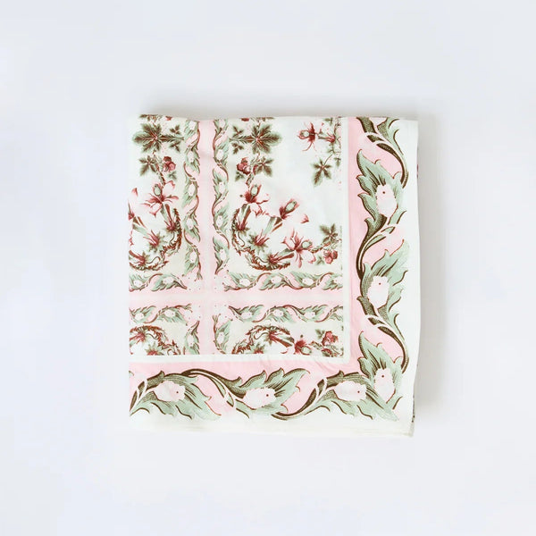 Floral patterned product on a white background