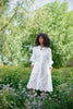 the Puerto Escondido Dress from Binny is a super cute, ultra light, cotton voile dress with delicate broderie embroidery on the hem