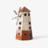 Decorative windmill model on a white background