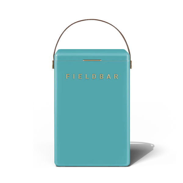 Teal notebook with 'FIELDBAR' branding on a white background