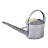 silver galvanised indoor watering can with brass logo designed by sophie Conran for Burgon & Ball