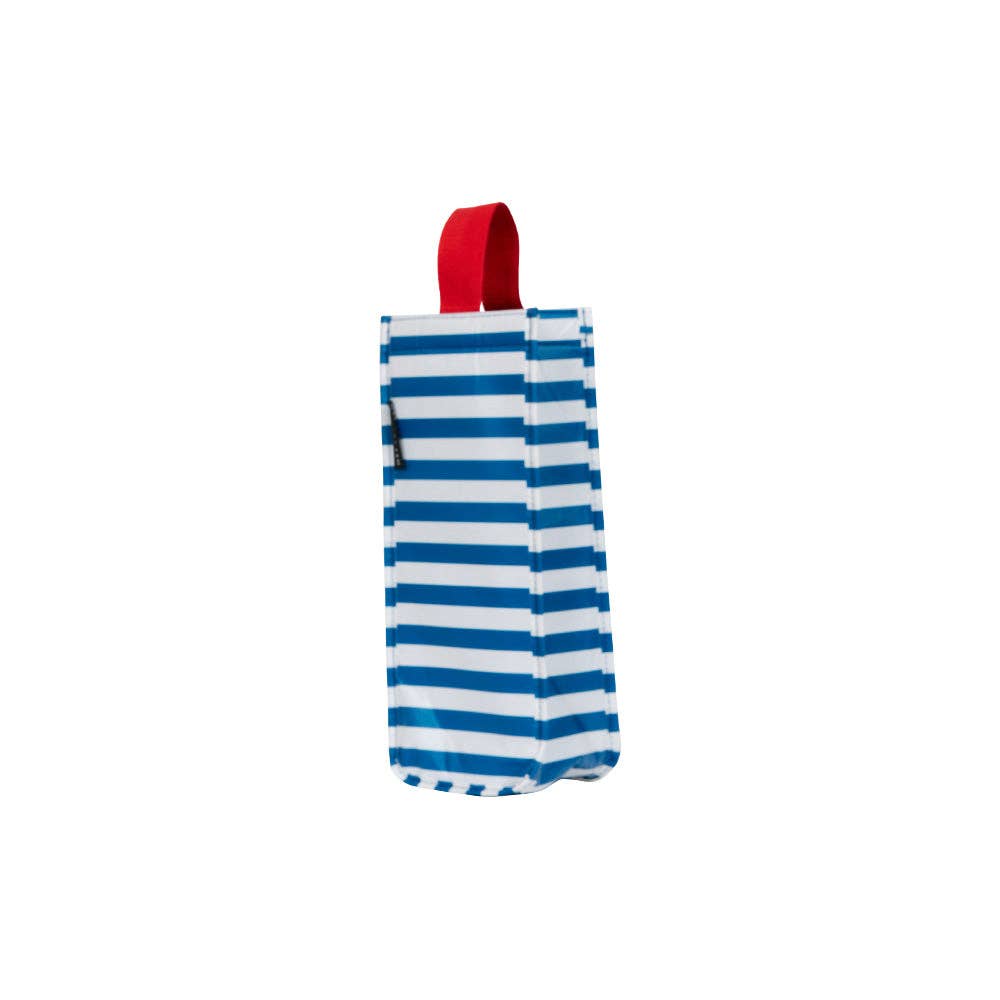 Project Ten insulated wine bag blue breton stripe