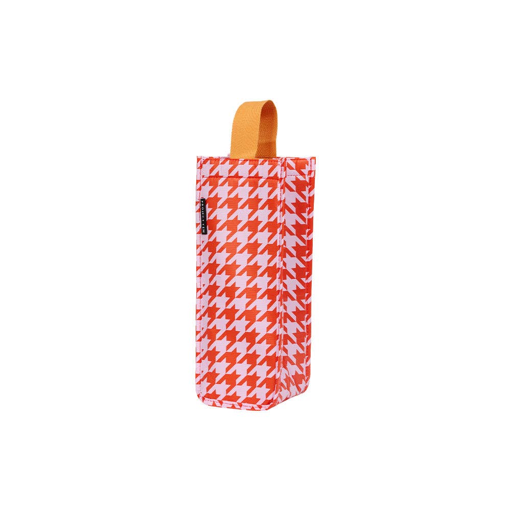 Project Ten insulated wine bag red houndstooth