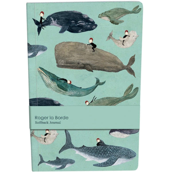 A5 Notebook | Whales - Roger La Borde - Coco Blue