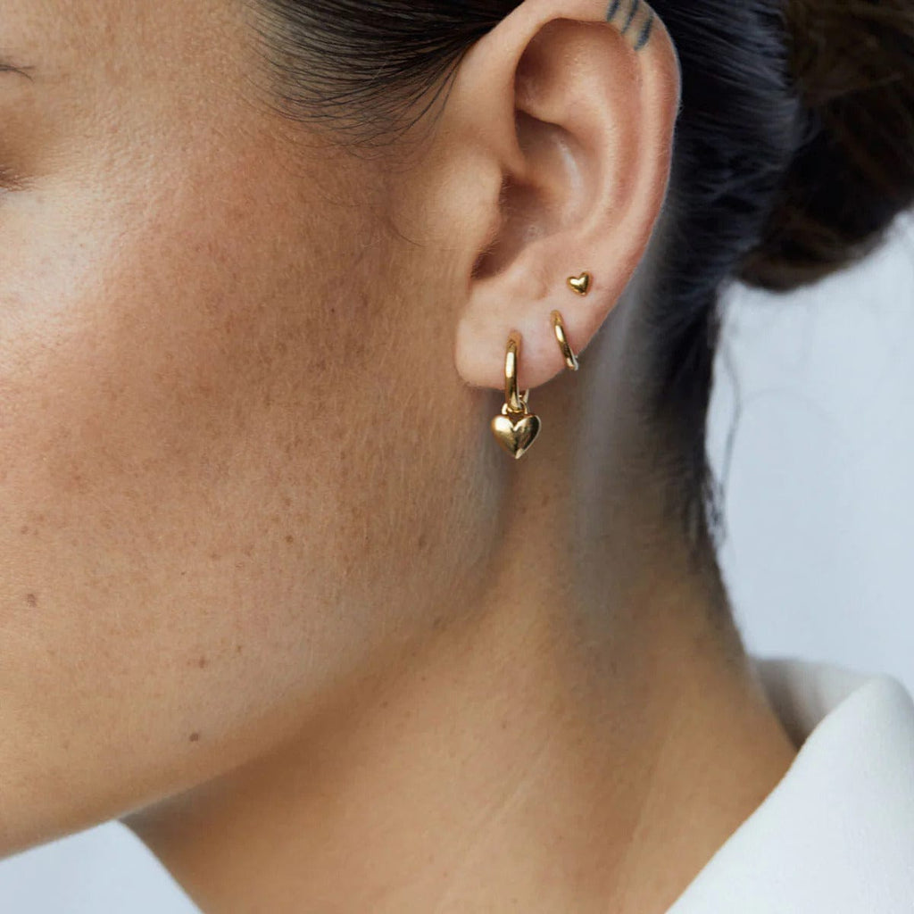 Amore Stud Earrings | Gold - Linda Tahija - Coco Blue