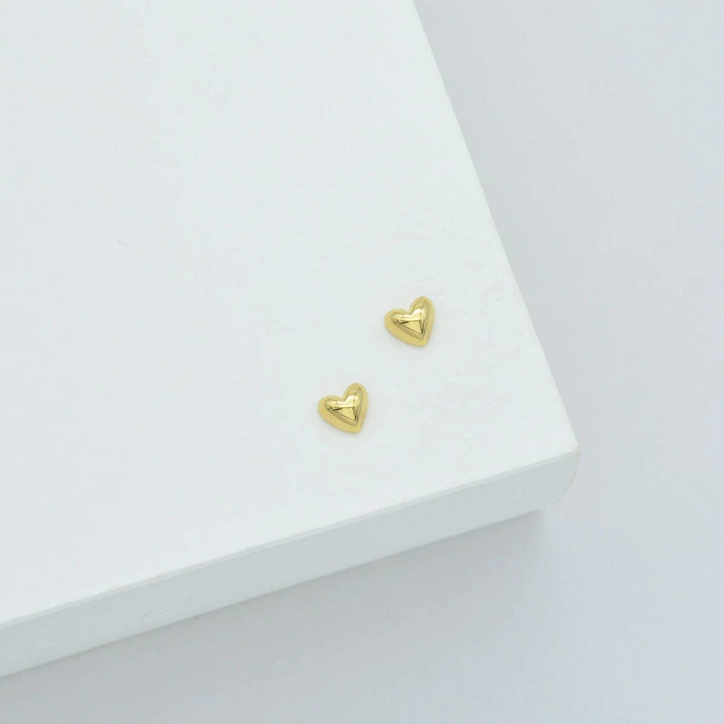 Amore Stud Earrings | Gold - Linda Tahija - Coco Blue