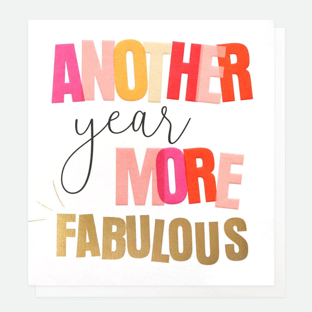 Another Year More Fabulous Card - Caroline Gardner - Coco Blue