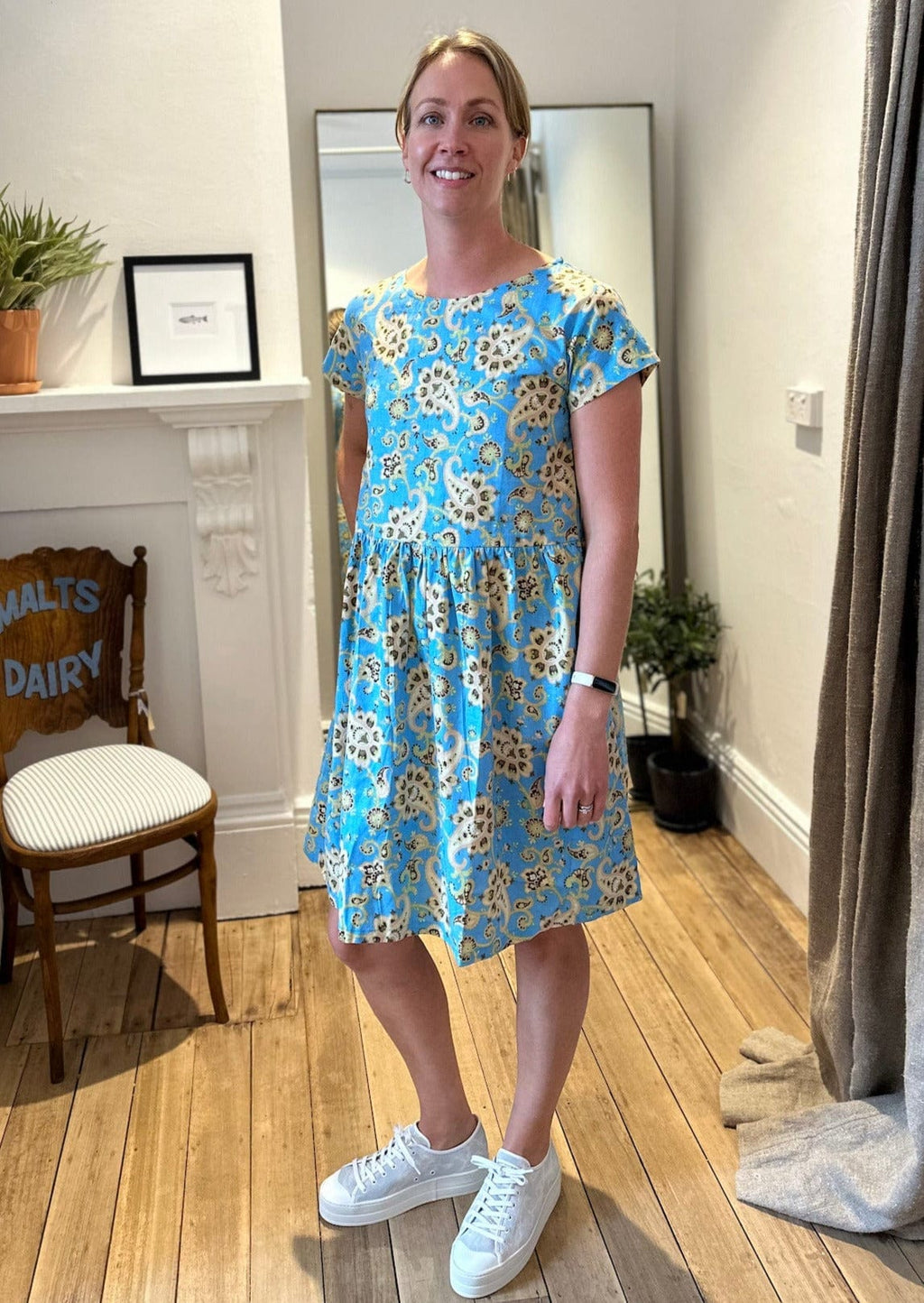Baby Dress | Paisley Blue - Honeysuckle Beach - Coco Blue