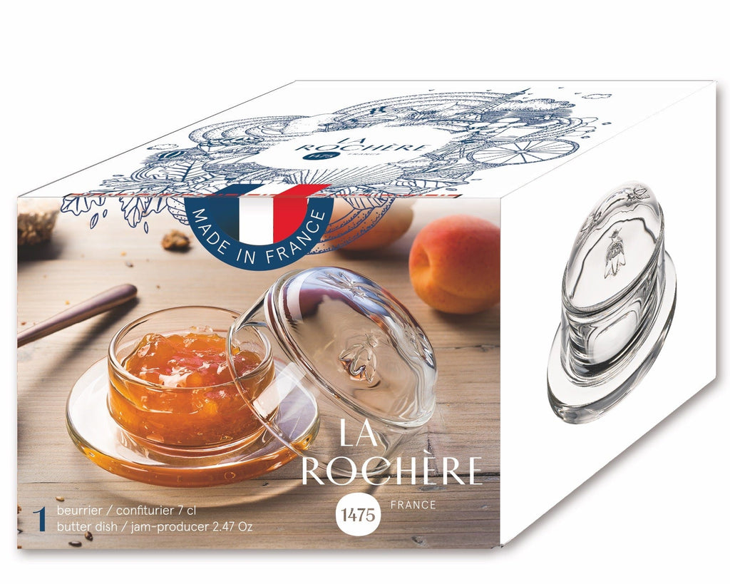 Boxed Bee Butter Dish | Clear - La Rochere - Coco Blue