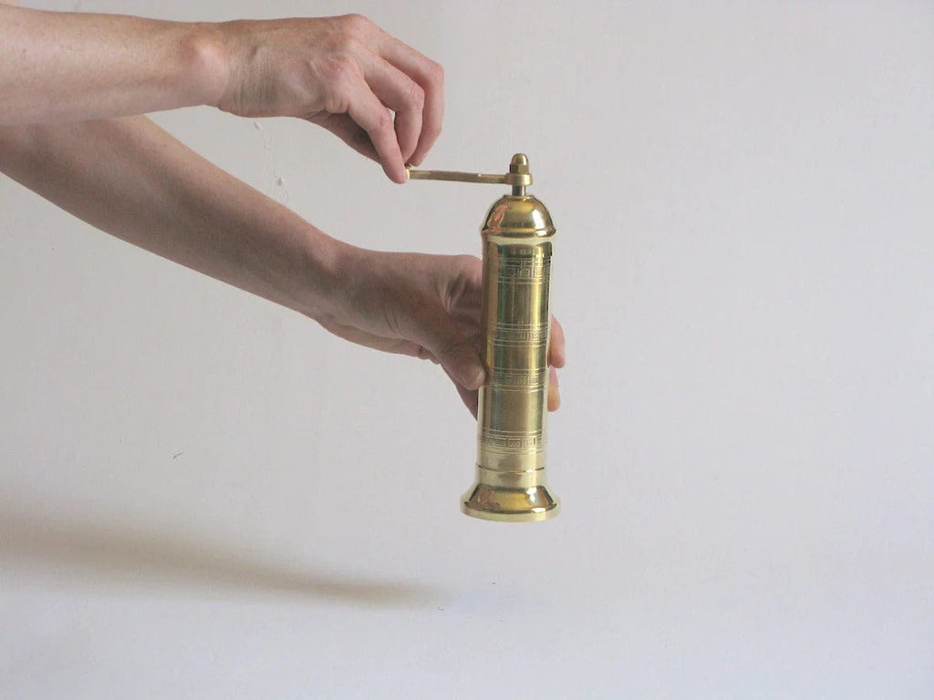 Brass Salt Mill 108 - Mr Kitly - Coco Blue