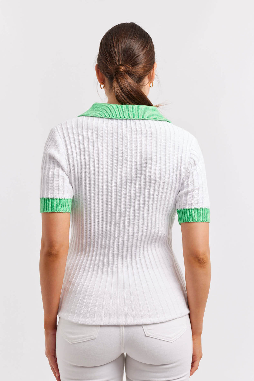 Camila Cotton Sweater | White - Alessandra - Coco Blue