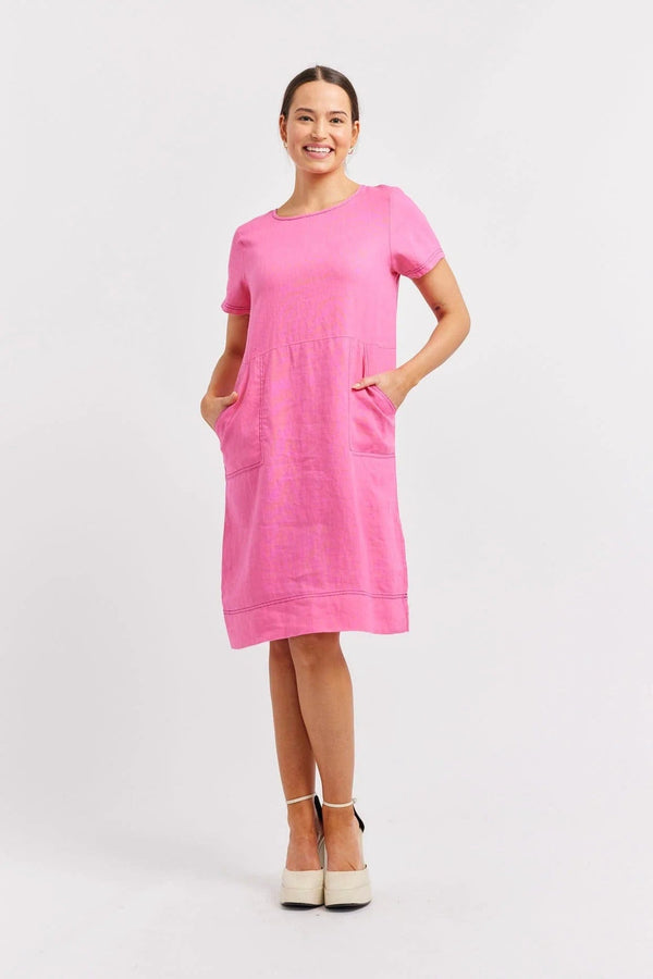 Chiara Dress | Lipstick - Alessandra - Coco Blue