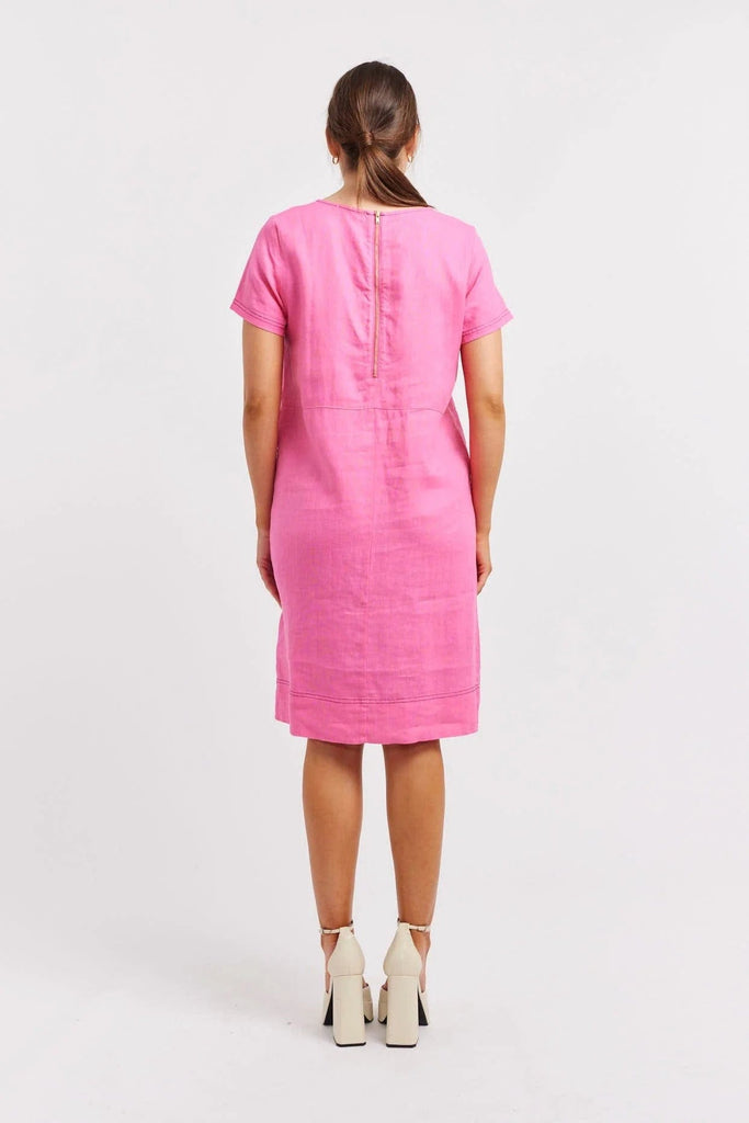 Chiara Dress | Lipstick - Alessandra - Coco Blue