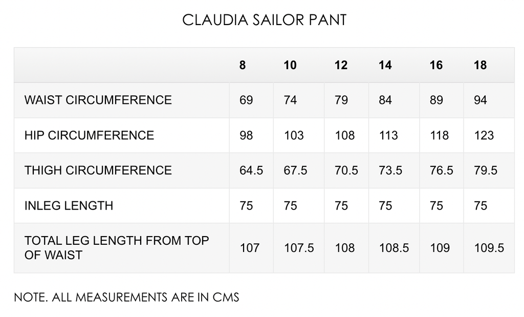Claudia Sailor Pants | Black - JOEY THE LABEL - Coco Blue