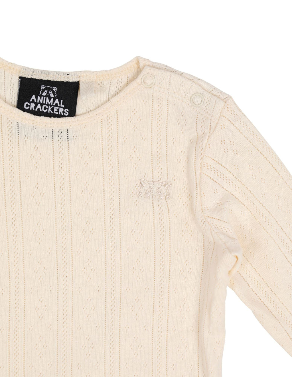 Clouded Ribbed Top | Cream - Animal Crackers - Coco Blue