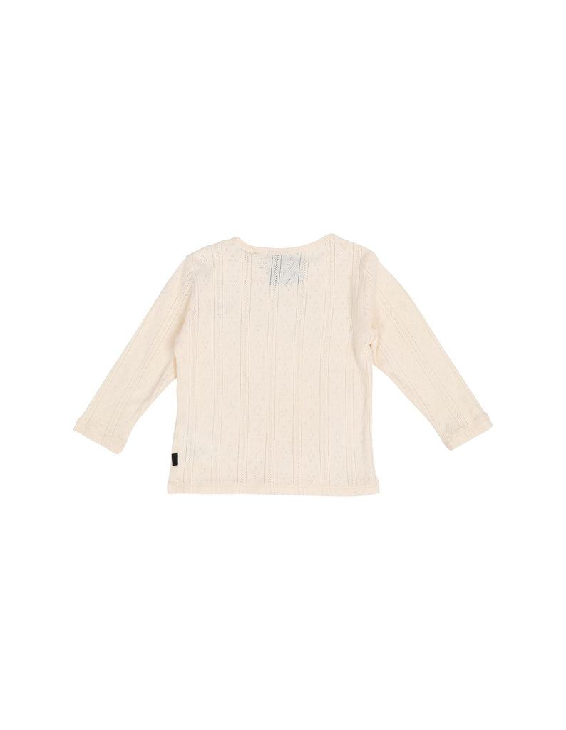 Clouded Ribbed Top | Cream - Animal Crackers - Coco Blue