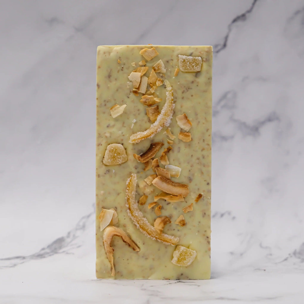 Coconut, Lime & Ginger White Chocolate Bar - Lakker - Coco Blue
