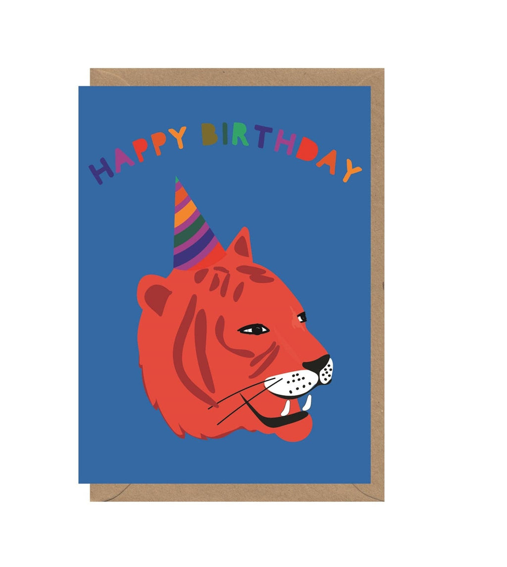 Early Bird Tiger Birthday Card - Earlybird - Coco Blue
