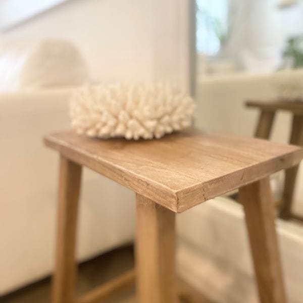 Elm Bedside Stool | Tall - Coco Blue - Coco Blue
