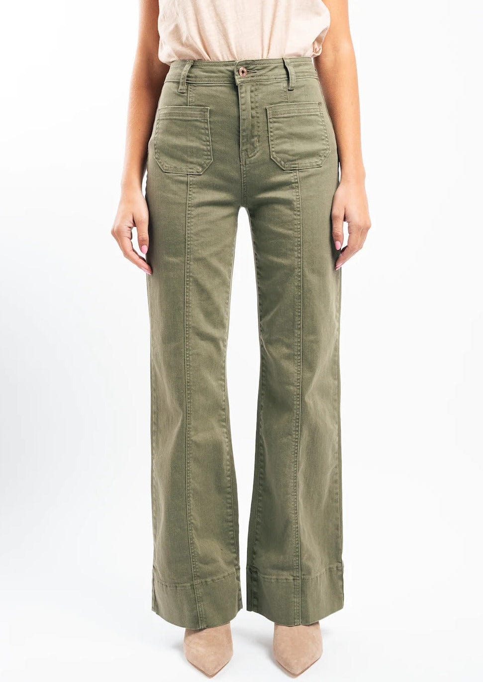 Farrah Jeans | Khaki - Kireina - Coco Blue