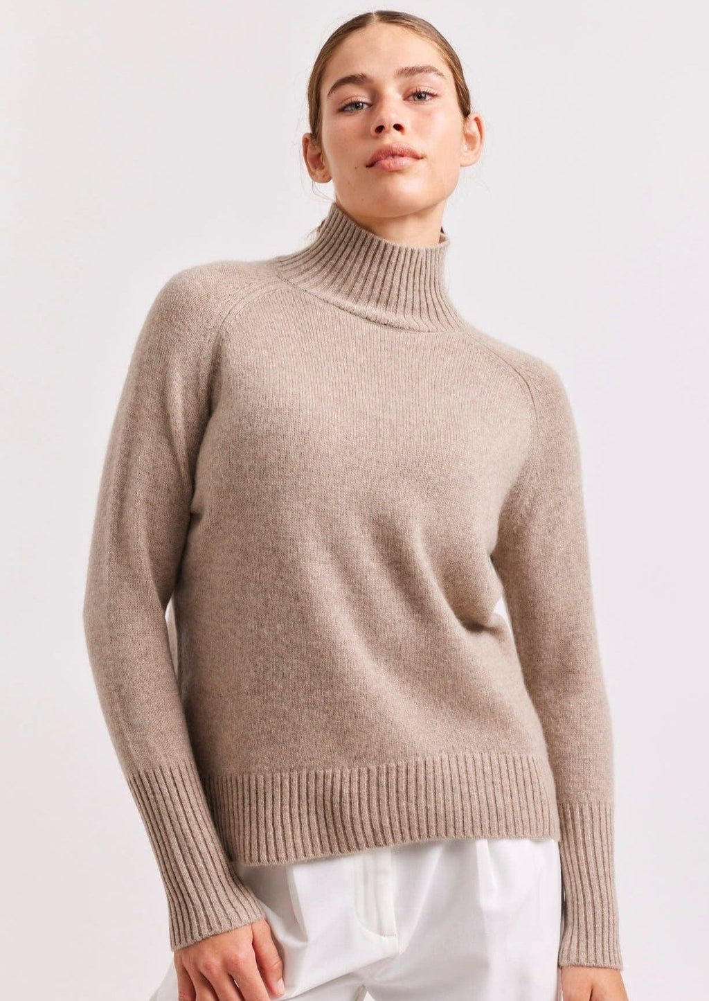 Fifi Polo Sweater | Walnut - Alessandra - Coco Blue