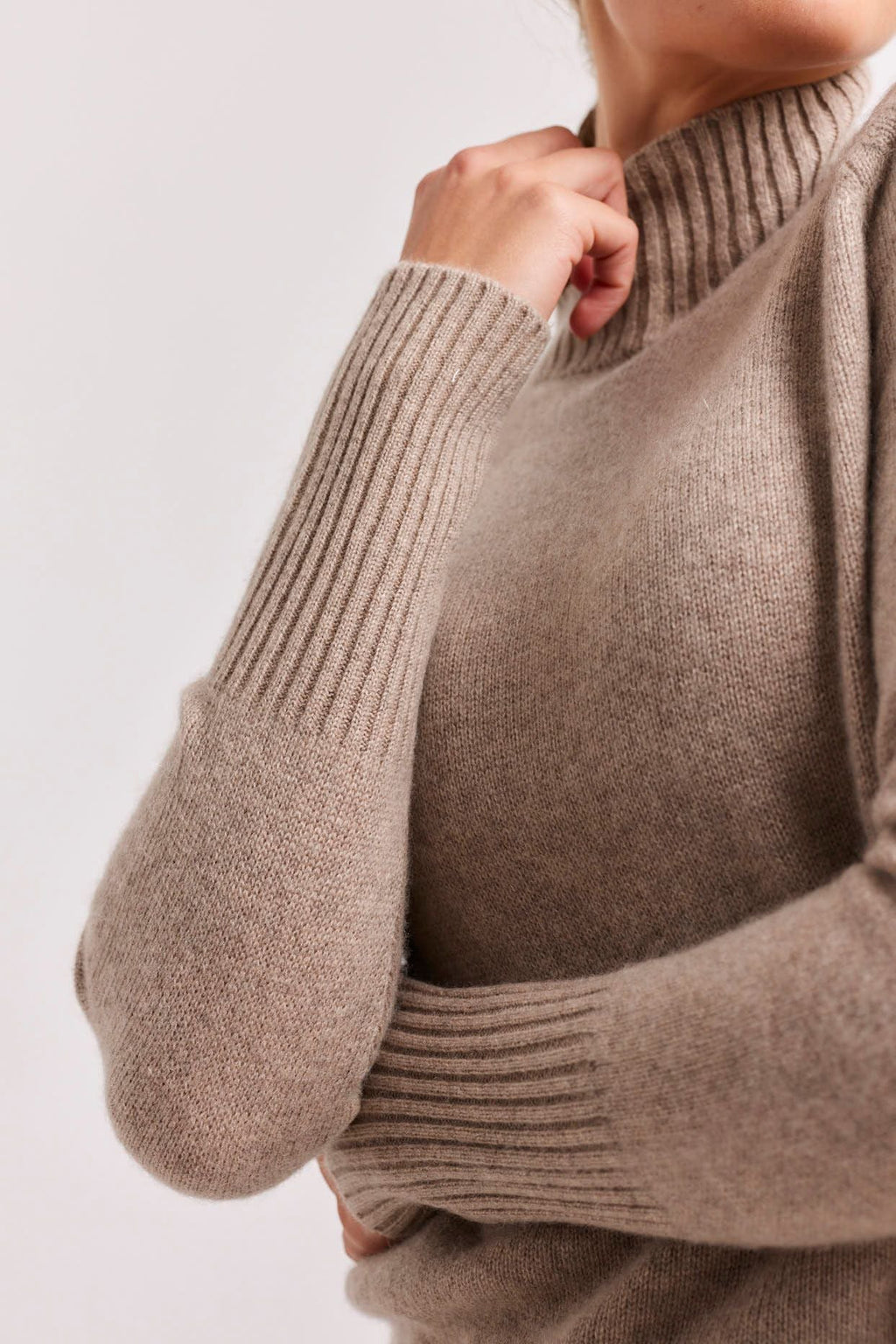 Fifi Polo Sweater | Walnut - Alessandra - Coco Blue
