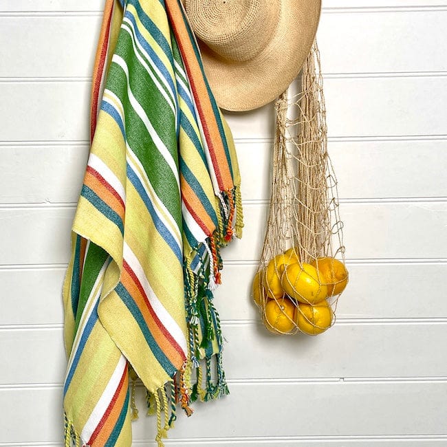 Garden Mat | Terrace Stripe - Carnival Homewares - Coco Blue