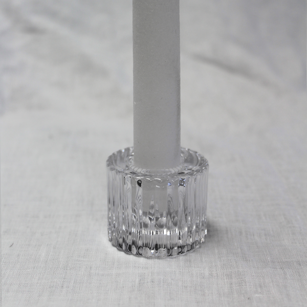 Glass Ruffle Candle Holder | 3 Sizes - Coco Blue - Coco Blue