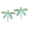 Gold & Blue Verdi Dragonfly Studs - Melody Nelson - Coco Blue