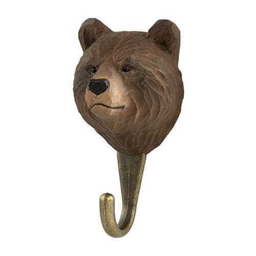 Hand Carved Animal Hooks - Wildlife Garden - Coco Blue