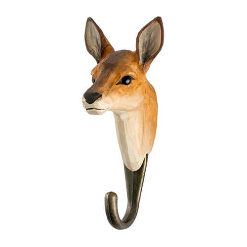 Hand Carved Animal Hooks - Wildlife Garden - Coco Blue