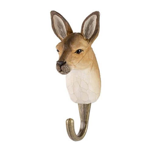 Hand Carved Animal Hooks - Wildlife Garden - Coco Blue