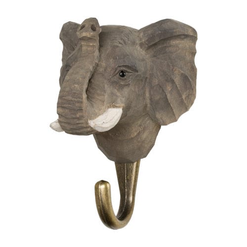 Hand Carved Animal Hooks - Wildlife Garden - Coco Blue
