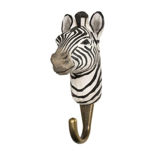 Hand Carved Animal Hooks - Wildlife Garden - Coco Blue
