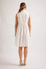 Harper Poplin Dress | White - Alessandra - Coco Blue