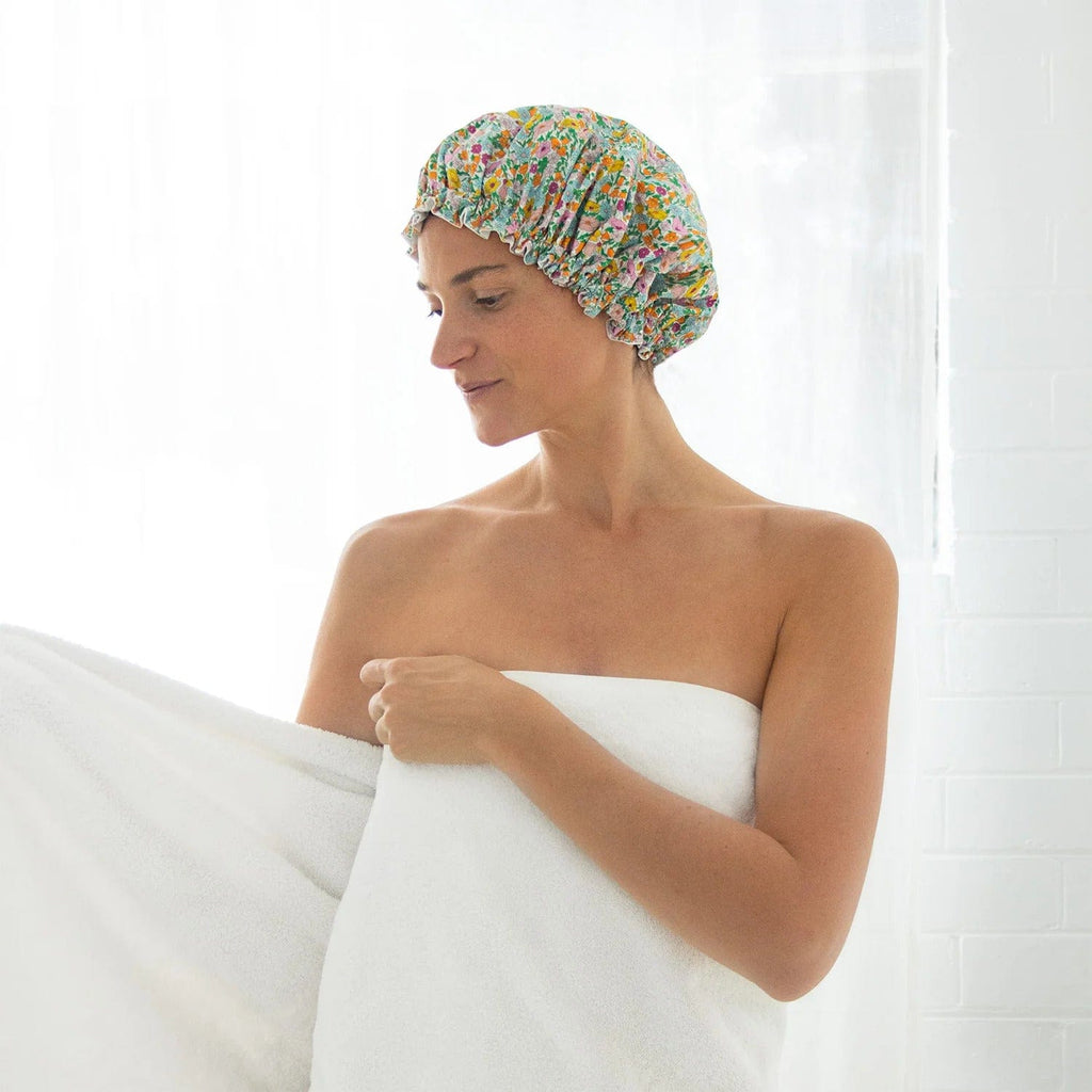 Liberty Shower Cap | Poppy - Tonic - Coco Blue