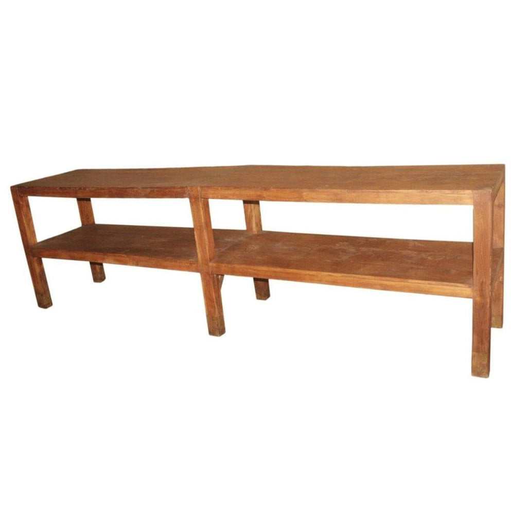 Long Vintage Indian Table - Coco Blue - Coco Blue