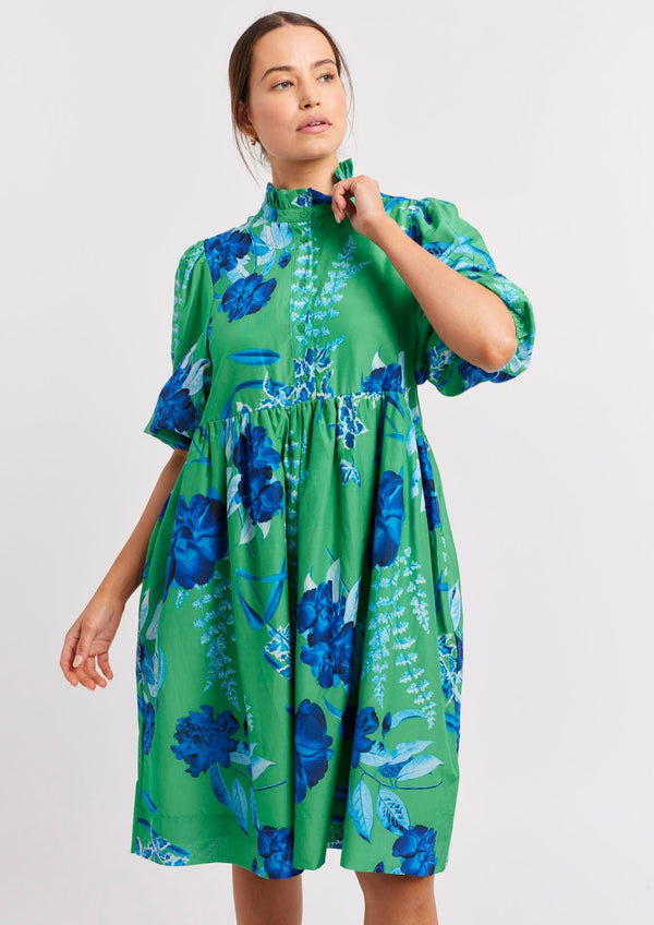 Lume Dress | Night Garden Emerald - Alessandra - Coco Blue