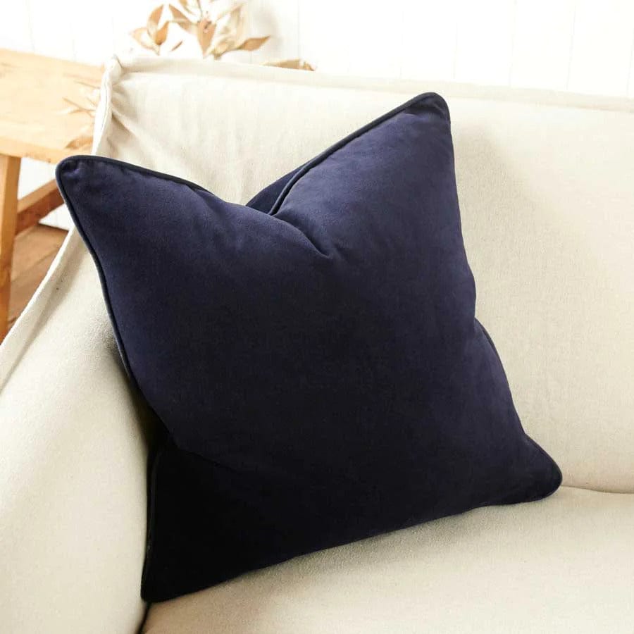 Lynette Velvet Cushion | Navy - Eadie - Coco Blue