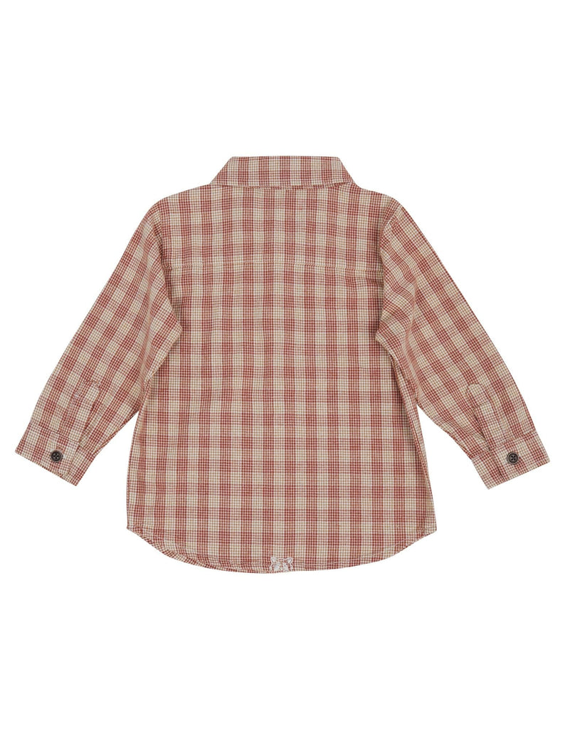 Meadow Check Shirt - Animal Crackers - Coco Blue