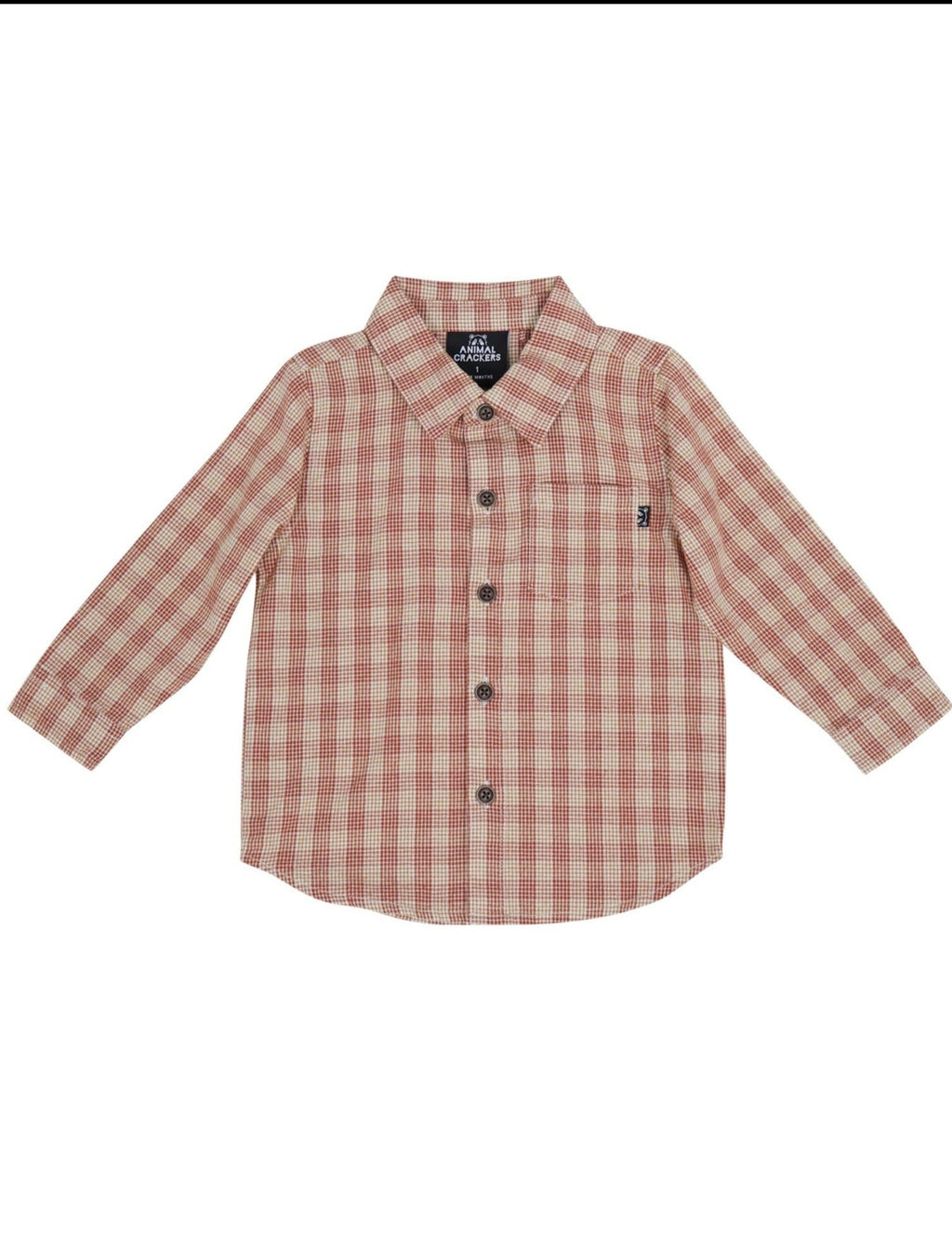 Meadow Check Shirt - Animal Crackers - Coco Blue