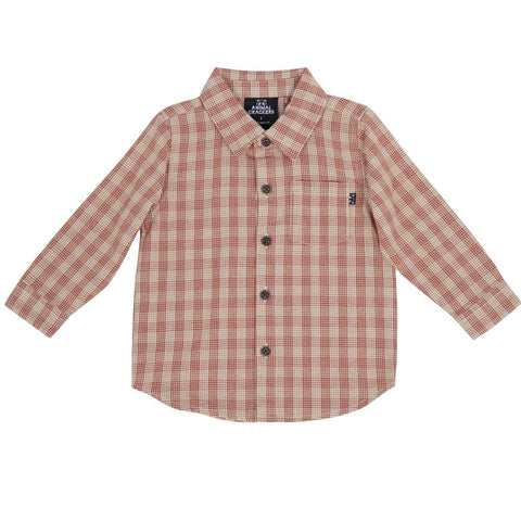 Meadow Check Shirt - Animal Crackers - Coco Blue