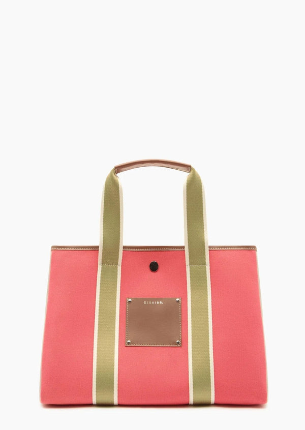 juliette cane & leather tote in camel